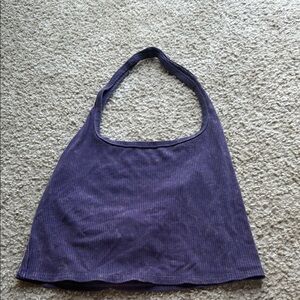 Purple Halter Top - Ash Wash